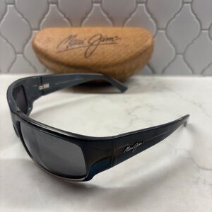 EUC Maui Jim World Cup Wrap Sunglasses, Marlin frame and Neutral Grey Lenses